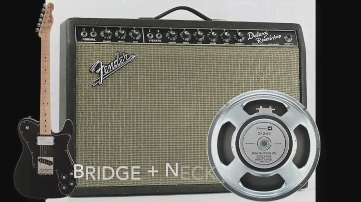 Fender 65 Deluxe Reverb with Celestion G12 65 Boss Power Stack