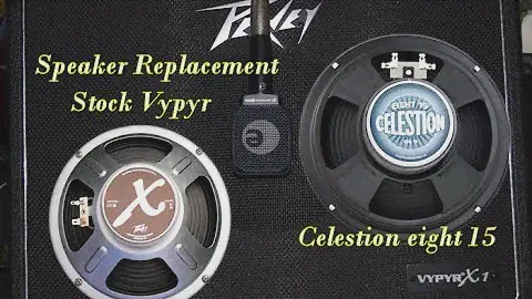 Peavey Vypyr X1 speaker change and compare.