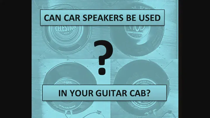 Can CAR Speakers be Used for GUITAR? Skar, 5 Core, Jensen, Celestion