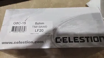 2я распаковка за день. celestion eight 15