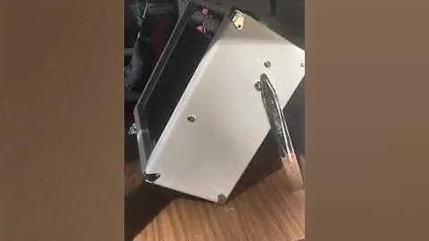 Monoprice 15 watt Tube amp mod with Fender 14 in tilt back legs