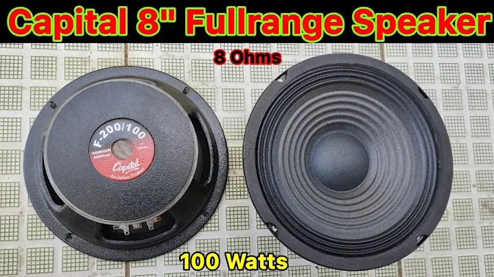 Capital 8 Inch FullRange Speaker | F-200/100 | Unboxing | GKS Info Tech