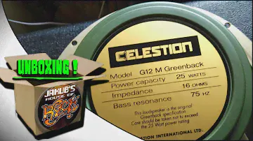 Celestion G12M Greenback speaker UNBOXING!