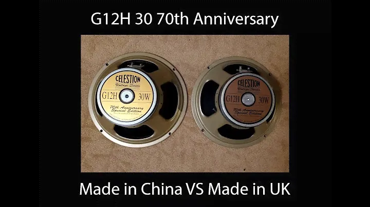 Celestion G12H 30 70th Anniversary MADE IN UK vs MADE IN CHINA