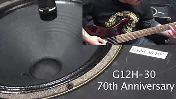 Сравнение динамиков Rivera Celestion EVH, Vintage 30, T75 и G12H-30, 70-летие