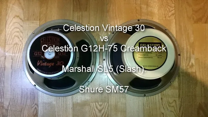 Celestion Vintage 30 vs G12H 75 Creamback - Marshall SL5 Slash