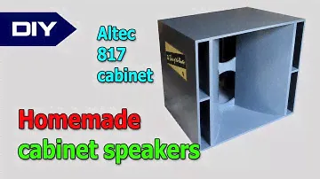 Diy bass horn speakers. 817 cabinet speakers.  How to made horn speakers