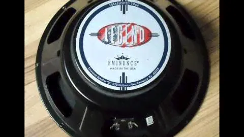 Eminence V12 vs. Celestion g12k-100 distorted tones