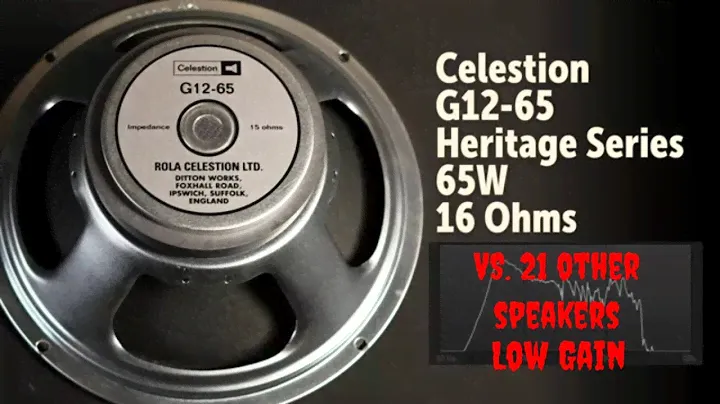Celestion G12-65 vs 21 speakers shootout- low gain