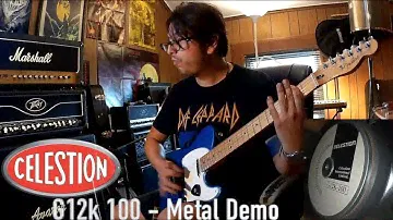Celestion G12K-100 - Metal Demo and review