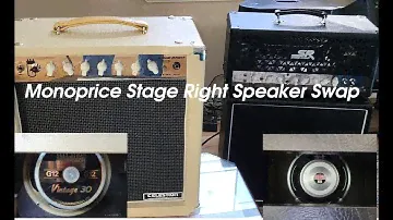 Vintage 30 Speaker swap Stage Right 15 Watt Tube amp